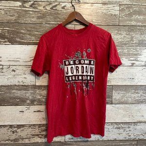 Jordan Become Legendary Athletic Basketball Nike Graphic Tee